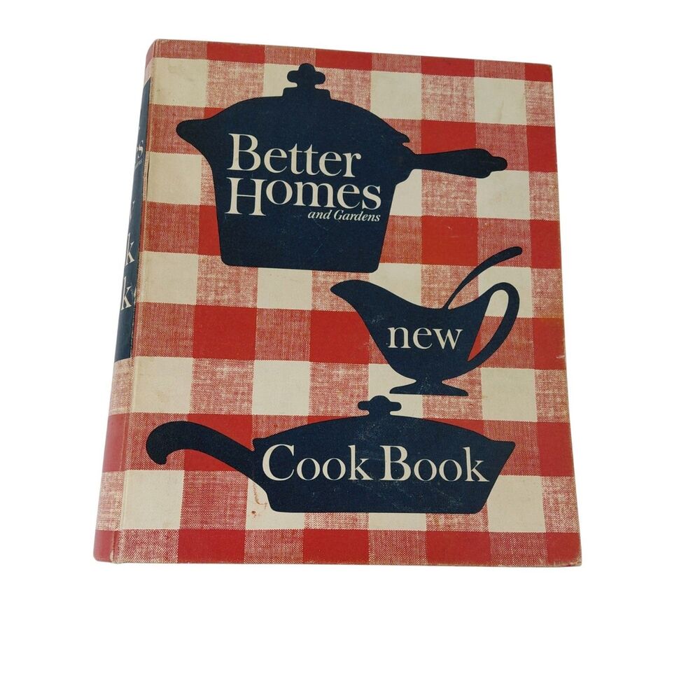Vintage Better Homes & Gardens New Cook Book Red Plaid Hardcover Binder 1962